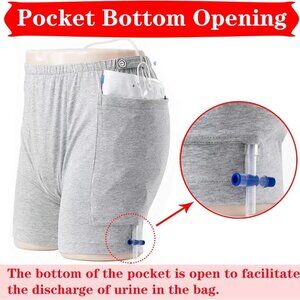 New Urine Bag Pants, Drainage Underwear - Large (New without tag, never worn)